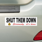 Houd ze tegen de anti-nucleaire slogan bumpersticker (Op auto)