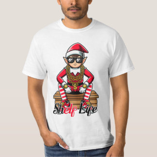 Houdbaarheid Kerst Hip Hop Elf T-shirt