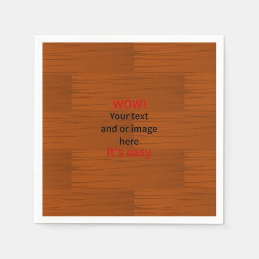 Houdbasis Lyer Je eigen tekst toevoegen Servetten (Voorkant)