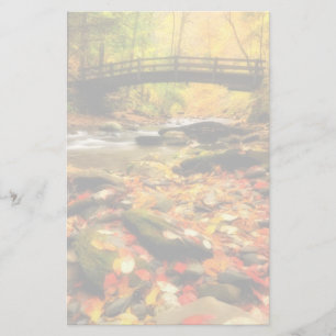 Houden Bridge en Creek in Herfst Briefpapier