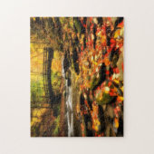 Houden Bridge en Creek in Herfst Legpuzzel (Verticaal)