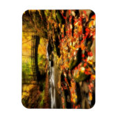 Houden Bridge en Creek in Herfst Magneet (Verticaal)