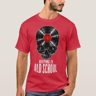 Houden het Old School Vinyl Record Collector Vinta T-shirt