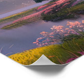 Houden Japanse tempel bij de rivier Poster (Hoek)