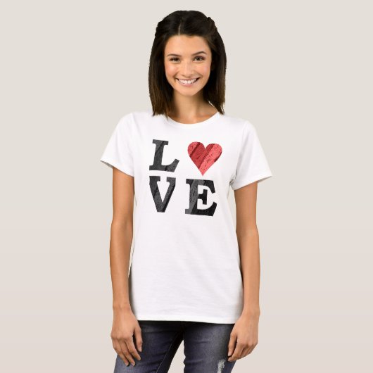 HOUDEN met hart T-shirt (Voorkant volledig)
