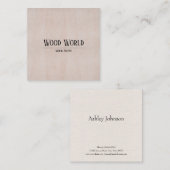 Houden textuur Moderne stijl Vierkante Visitekaartje (Voorkant / Achterkant)