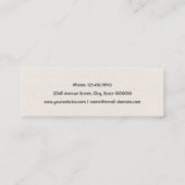 Houden textuurstijl mini visitekaartje (Achterkant)