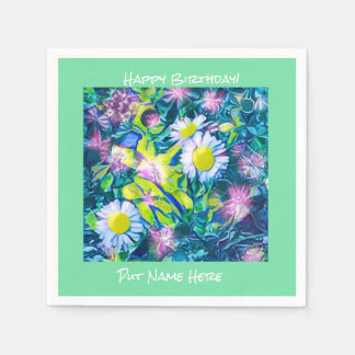 Houden van de liefde Wildbloemen Birthday Napkins Servet