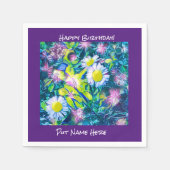 Houden van de liefde Wildbloemen Birthday Napkins Servet (Voorkant)