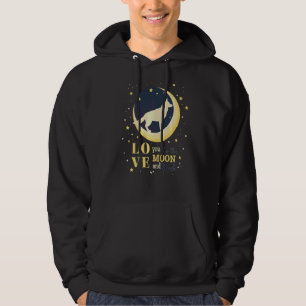 houden van duitse sjewdderhond naar de maan hoodie
