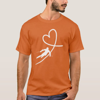 houden van skiën ski familie t-shirt