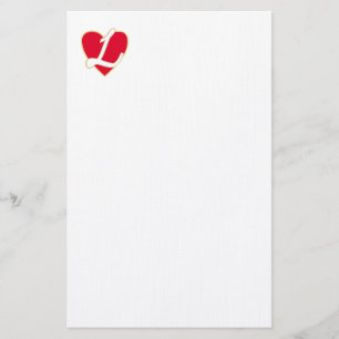Houdend van hart briefpapier