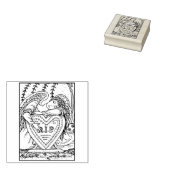 HOUDENDE GARDIAN ANGEL, CEMETERY RUBBER STAMP 	RUBBERSTEMPEL (Gestempeld)