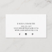 houdende Haarstylist Visitekaartje (Achterkant)