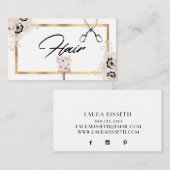 houdende Haarstylist Visitekaartje (Voorkant / Achterkant)