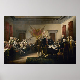 houdende ondertekening van de onafhankelijkheidsve poster