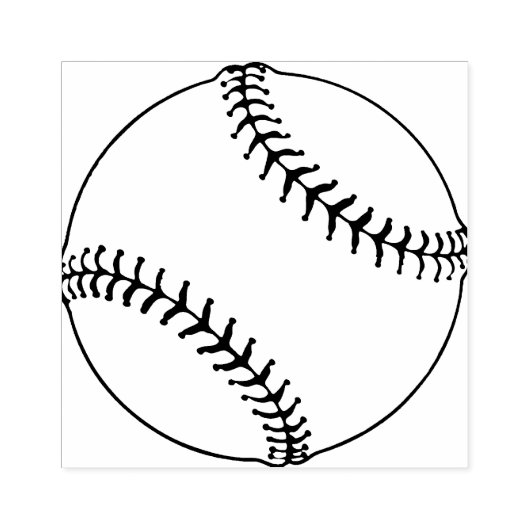 Houdenstang voor honkbalontwerp 	rubberstempel (Afrduk)