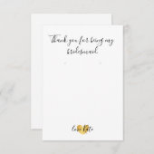 Houder/Hartelijk dank - Harde glam Gold Kaart (Voorkant / Achterkant)