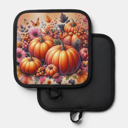 Houder met herfst- of Thanksgiving-thema (Voorkant / Achterkant)