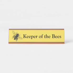 Houder van de Bees Desk-naamplaat