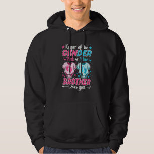 Houder van de geslachtsorganen onthult roze of bla hoodie