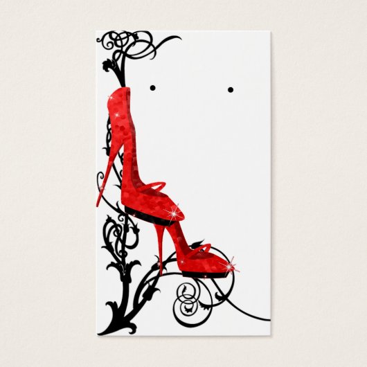 Houder van de hoge-heekaarten van res Chic Red Visitekaartjes (Voorkant)