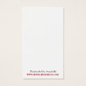 Houder van de hoge-heekaarten van res Chic Red Visitekaartjes (Achterkant)