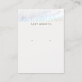 Houder van de kustverzegeling visitekaartje (Voorkant)