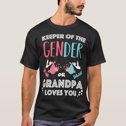 Houder van de opa - Genderpartij T-shirt (Voorkant)