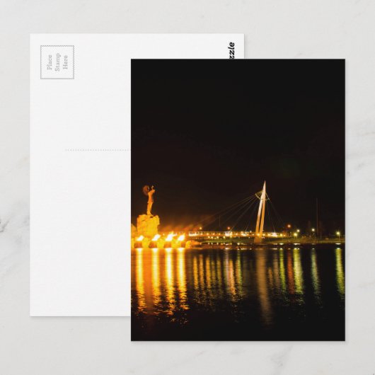 Houder van de platen briefkaart (Voorkant / Achterkant)