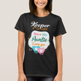 Houder van de seksroze of blauwe tante houdt van j t-shirt