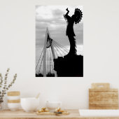 Houder van de vlakken poster (Keuken)