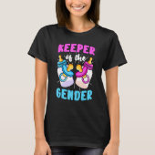 Houder van het Baby voor genderbekendmaking T-shirt (Voorkant)