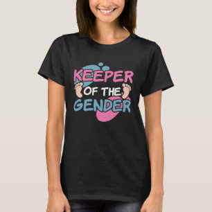Houder van het Baby voor genderbekendmaking T-shirt