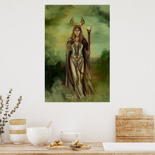 Houder van het bos poster (Keuken)