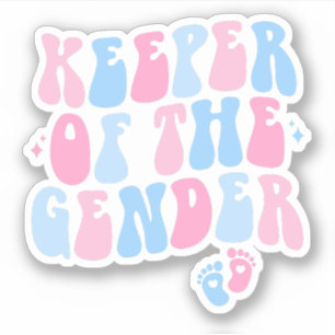 Houder van het Geslacht, Gender Reveal Party Gift Sticker