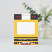 Houder voor cadeautje ter waardering van buschauff briefkaart (Staand voorkant)