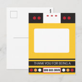 Houder voor cadeautje ter waardering van buschauff briefkaart (Voorkant / Achterkant)