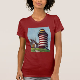 Houder vuurtoren van Stevan Dohanos T-shirt