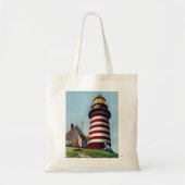 Houder vuurtoren van Stevan Dohanos Tote Bag (Voorkant)