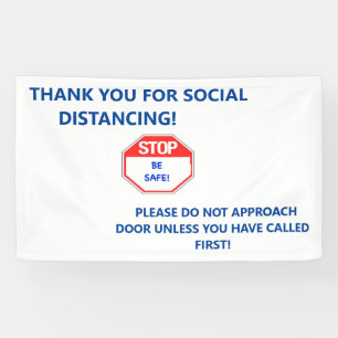 Houderdeurteken om ongewenste bezoekers weg te hou spandoek