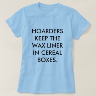 HOUDERS HOUDEN DE WAXLINER IN CEREAL BOXES. T-SHIRT