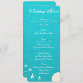 Houders op Aangepaste uitnodigingen in het Beach W (Voorkant / Achterkant)