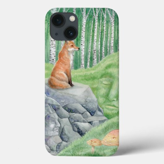 Houders van Birch Glen iPhone 7/8 Hoesje Fox Art (Achterkant)