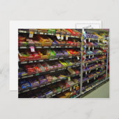 Houders van chocoladerepen briefkaart (Voorkant / Achterkant)