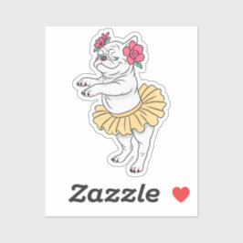 Houding en pointe | Op maat gesneden Vinyl Sticker