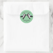 Houding hond training cirkel sticker (Tas)