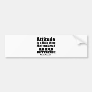 Houding maakt een groot verschil bumpersticker