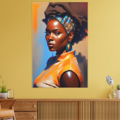 Houding maakt verschil canvas afdruk (Insitu (Woonkamer))