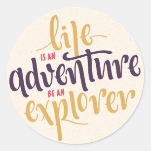 Houding, Moed Onverschrokken Levens Motivational S Ronde Sticker